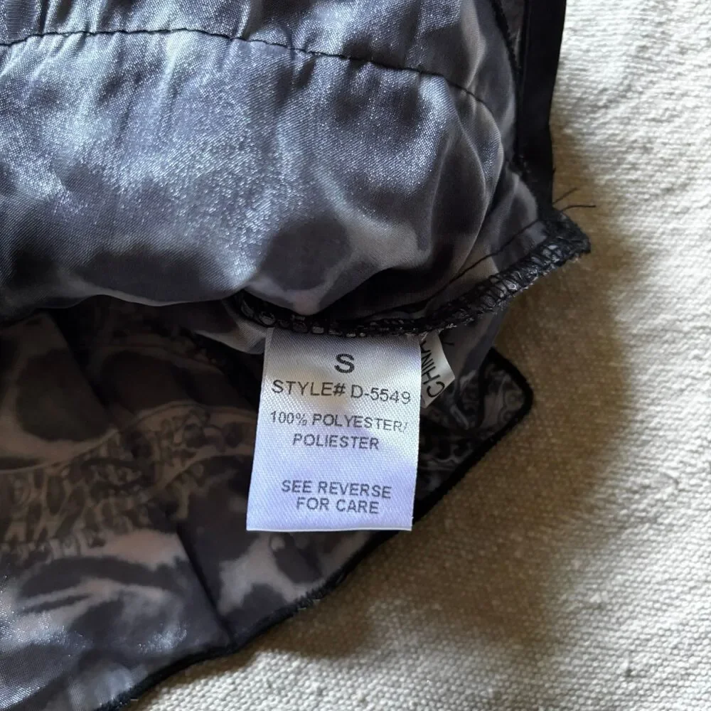 VTG Y2K Animal Print Ruffled Blouse